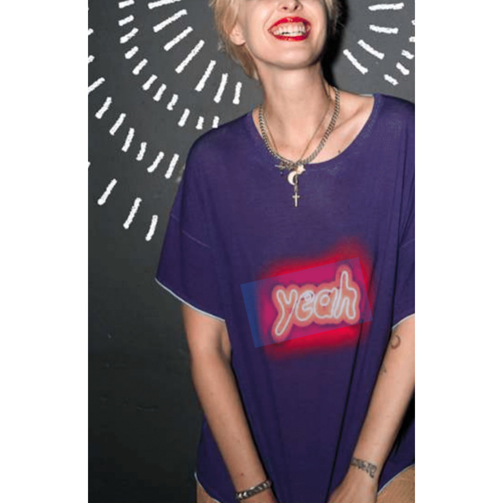 Replica Los Angeles - Neon Yeah Boyfriend Tee